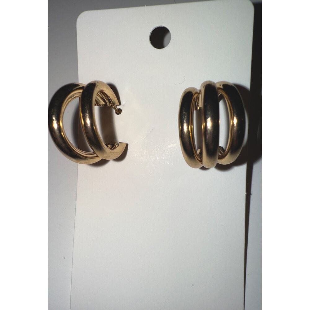 Gold Filled Multilayered Geometric Irregular Earring Studs Boho Style Earrings